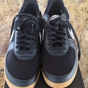 Nike Black and White Sneakers with Tan Sole